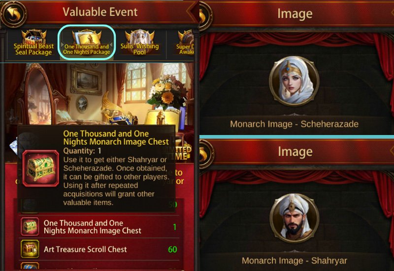 One Thousand and One Nights Monarch Image