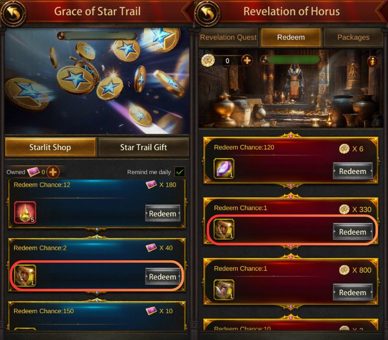 Grace of Star Trail & Revelation of Horus